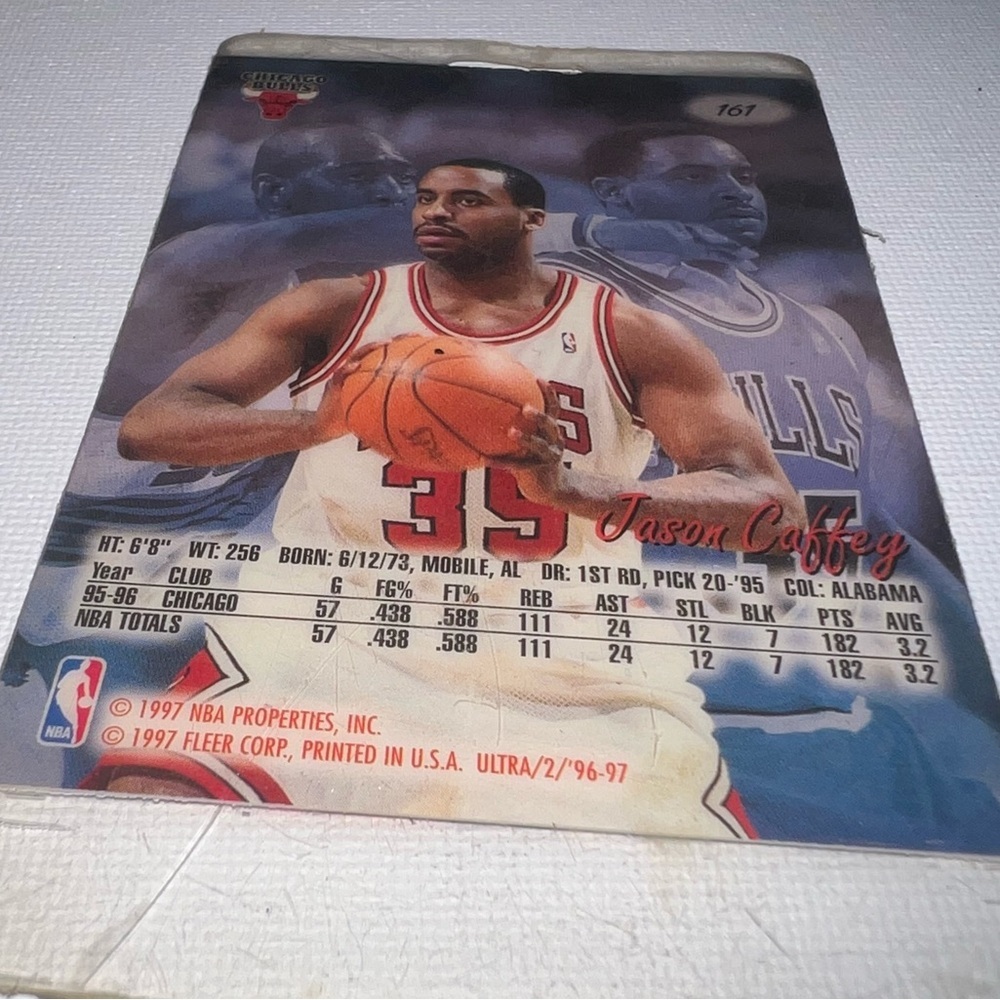 Chicago Bulls Jason‎ Caffey Basketball Card
